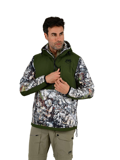 Peak SoftShell Anorak - Birch Camo Gray 