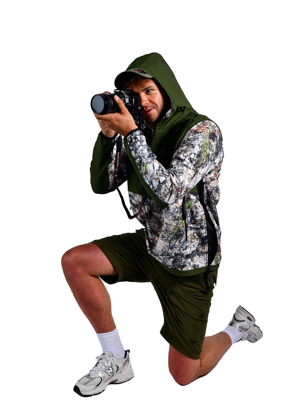 Peak SoftShell Anorak - Siberian Camo Gray 