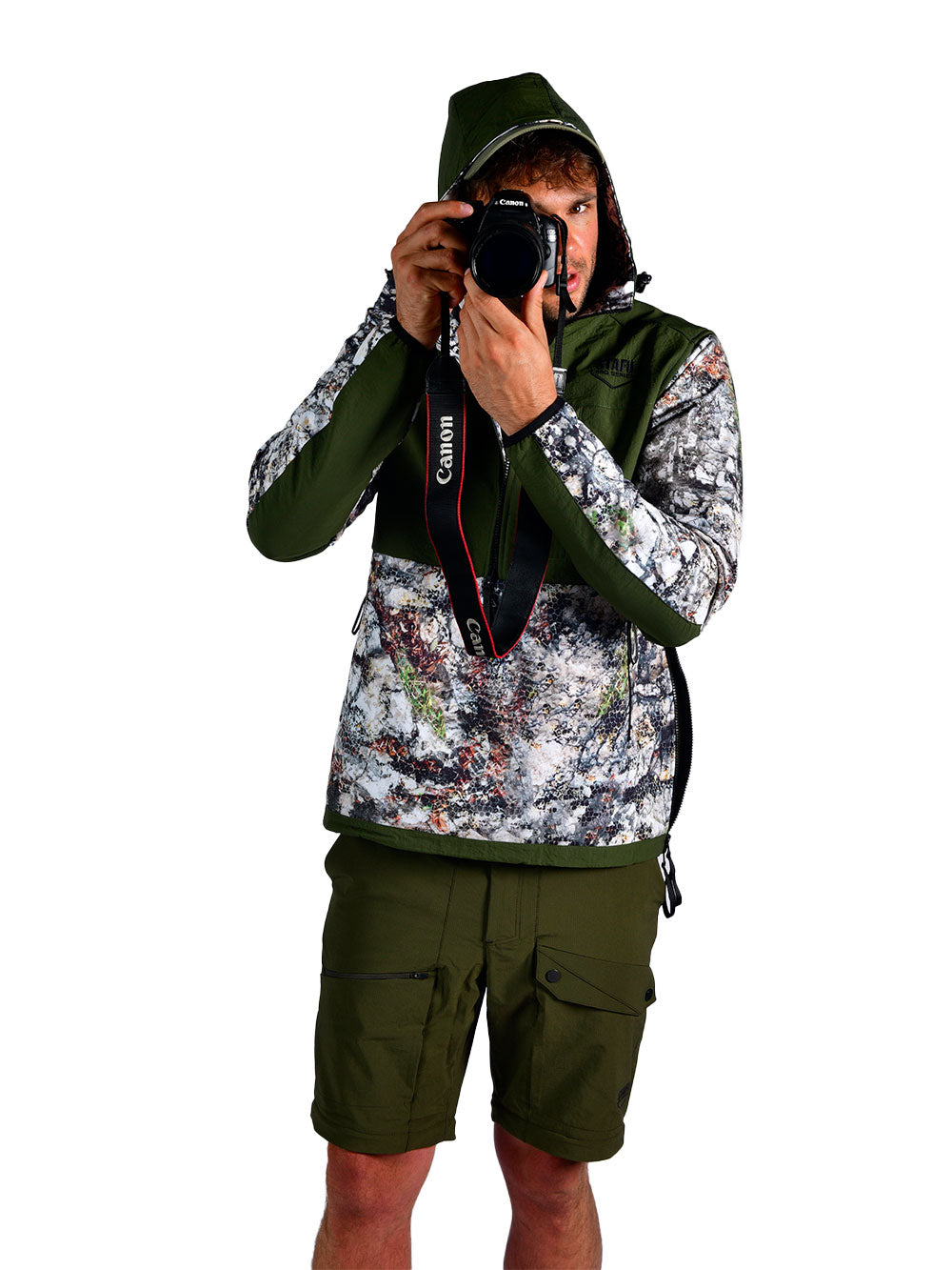 Peak SoftShell Anorak - Siberian Camo Gray 