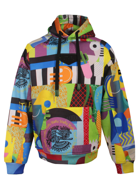 Prime Hooded Sweatshirt - Colorful Faces