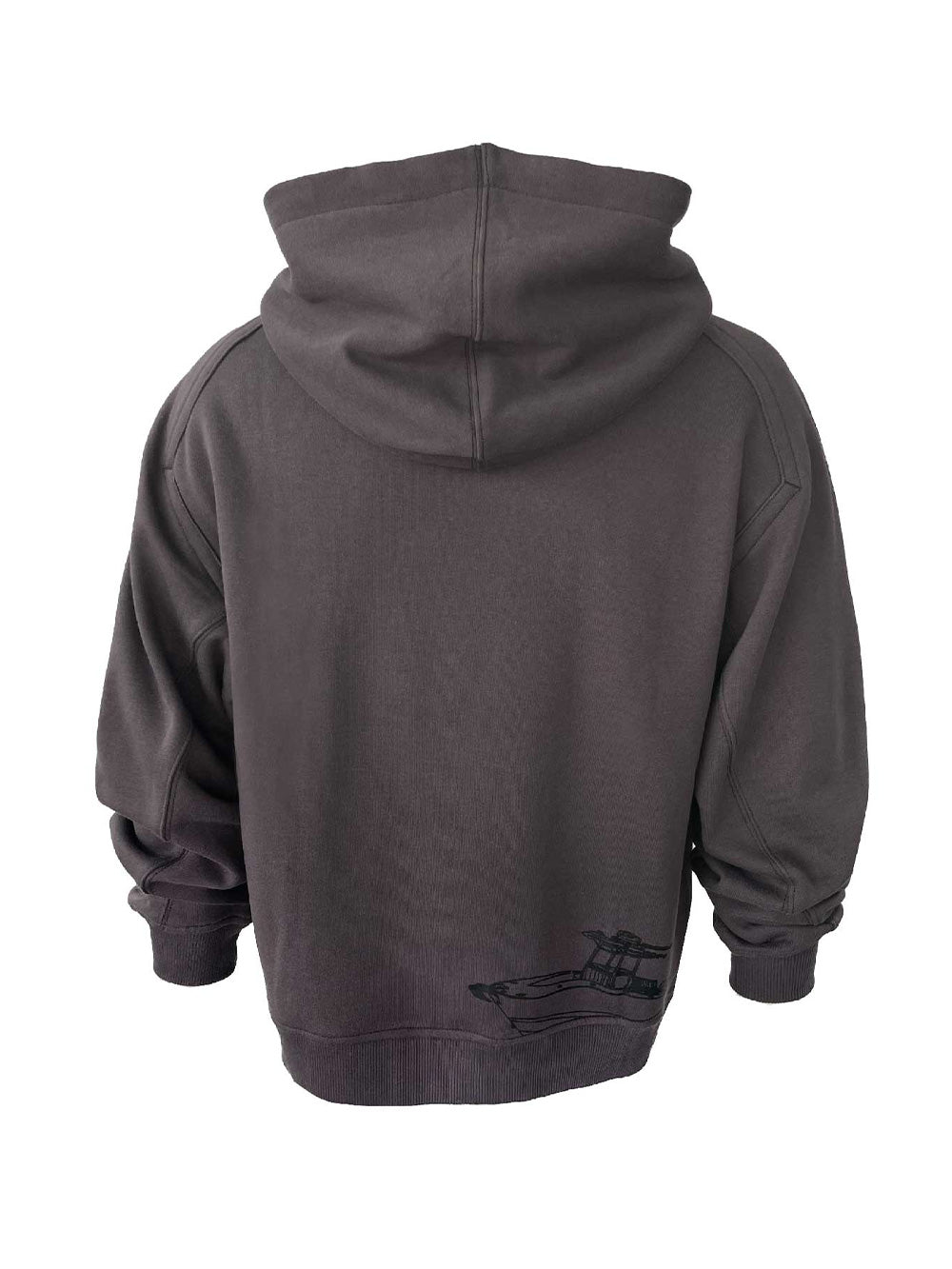 Prime Kapüşonlu Sweatshirt - Plain Gri