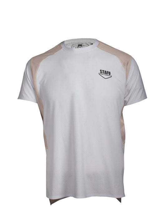 Reeftech Kısa Kollu Performans T-Shirt - Beyaz - Toprak
