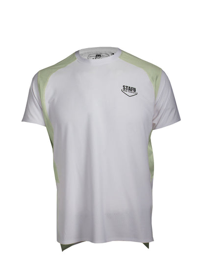 Reeftech Kısa Kollu Performans T-Shirt - Beyaz- Fıstık Yeşili