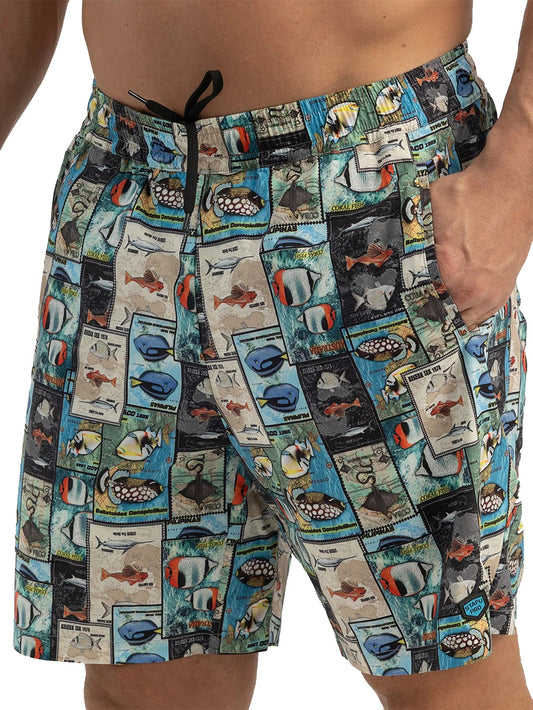 Salty Dog V2 Quick Dry Swim Shorts - Stamp