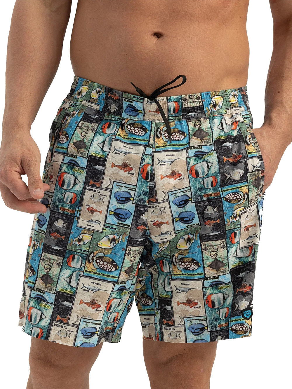 Salty Dog V2 Quick Dry Swim Shorts - Stamp