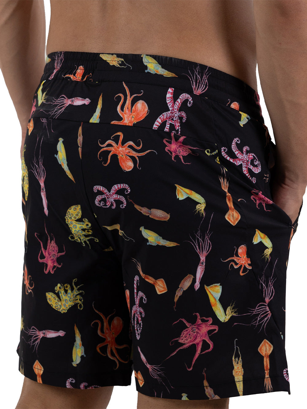 Salty Dog V2 Quick Dry Swim Shorts - Drawing Octopus