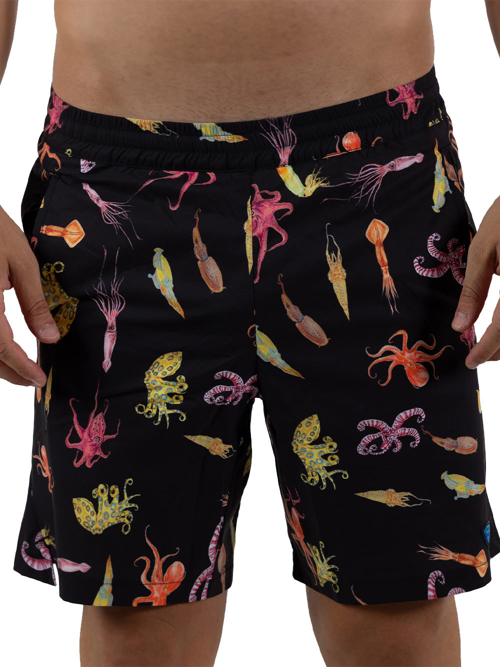 Salty Dog V2 Quick Dry Swim Shorts - Drawing Octopus
