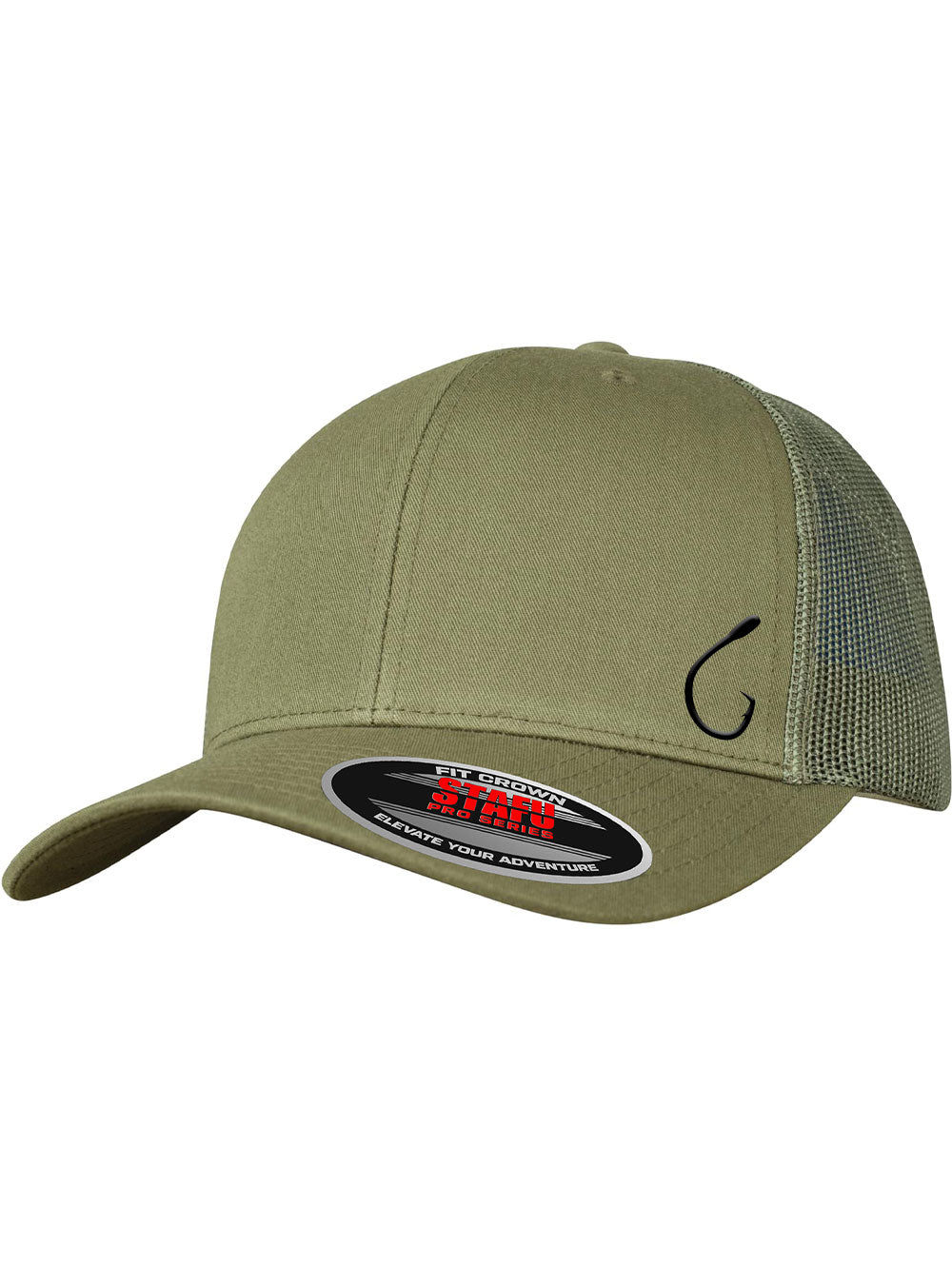 North Cap v2 Fishing Sailing Hat - Beige - Military Green Mesh
