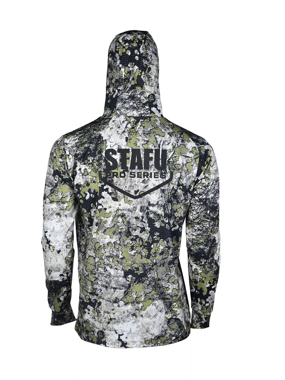 Stratos Kapüşonlu ve Maskeli UPF 40+ Performans T-Shirt - Brich Camo