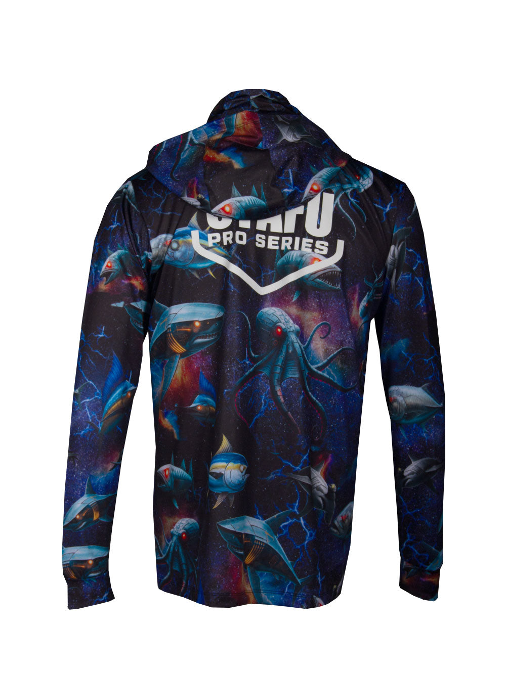 Stratos Kapüşonlu ve Maskeli UPF 40+ Performans T-Shirt - Droid
