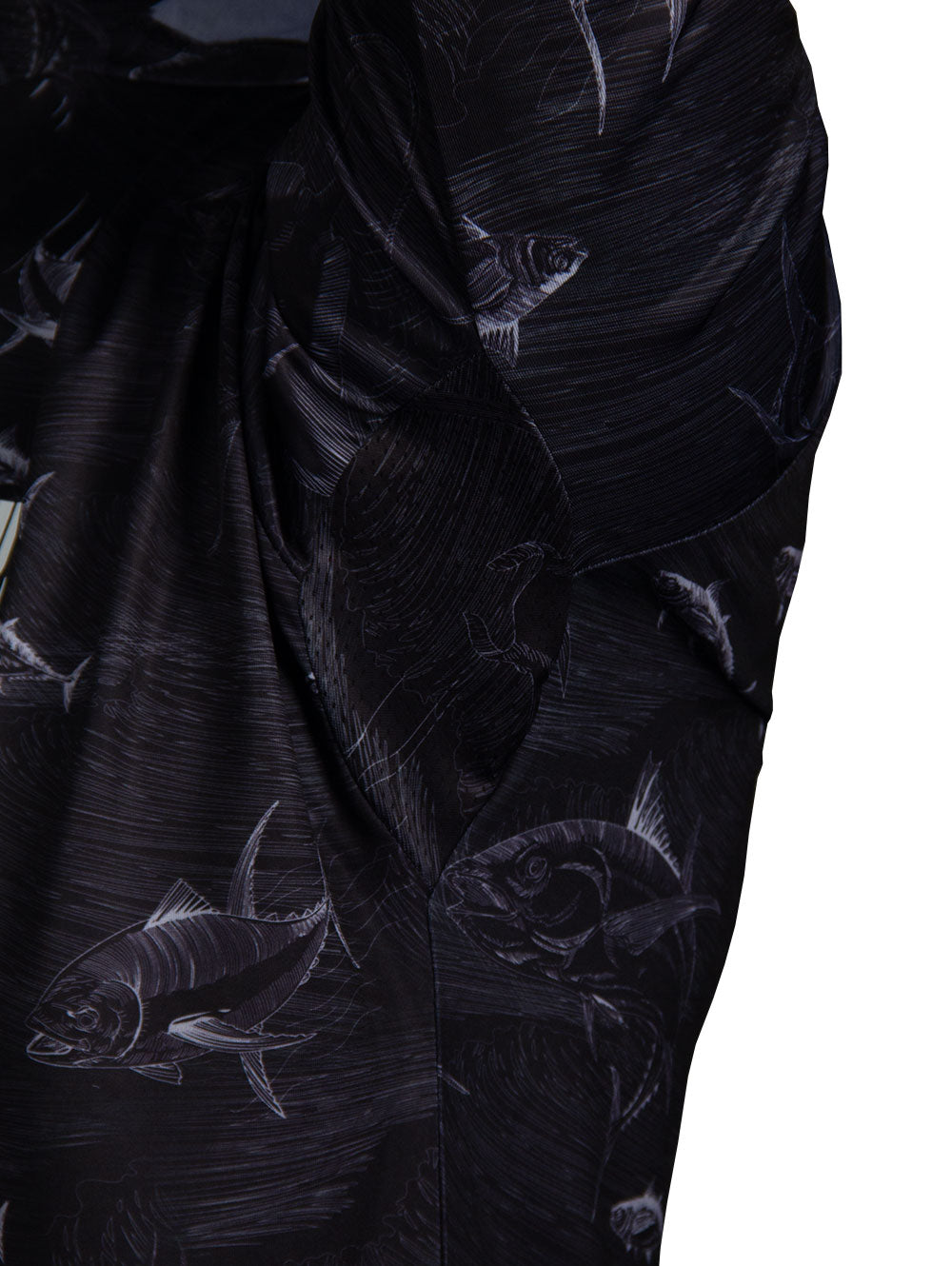 Stratos  Hooded Fishing Shirt - Frenzy Black