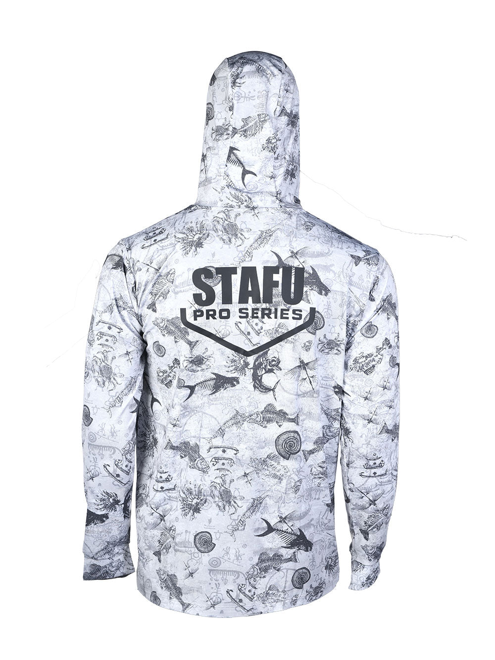 Stratos Kapüşonlu ve Maskeli UPF 40+ Performans T-Shirt - Paleo Gri