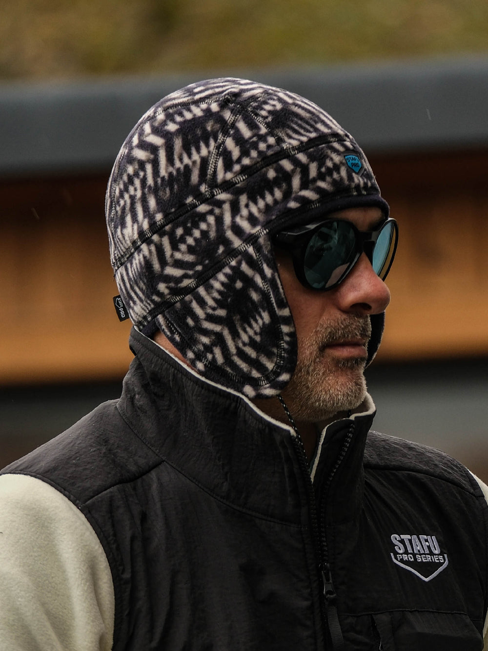 Taiga Polar Beanie - Black and White