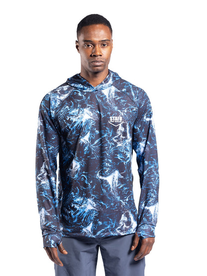 Tasman Hooded UV Protection Performance T-Shirt - Dark Storm