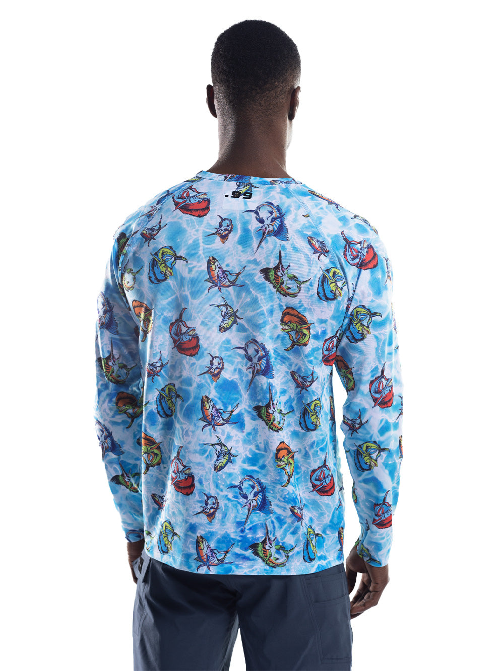 Tasman Round Neck UV Protection Performance T-shirt - Cartoon Blue
