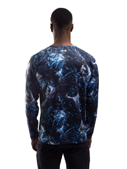 Tasman Round Neck UV Protection Performance T-shirt - Dark Storm