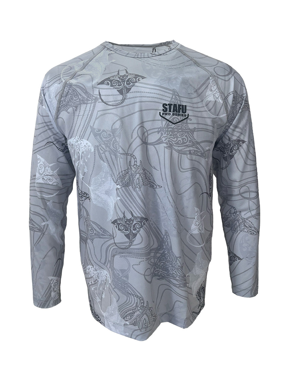 Tasman Round Neck UV Protection Performance T-shirt - Manta Grey