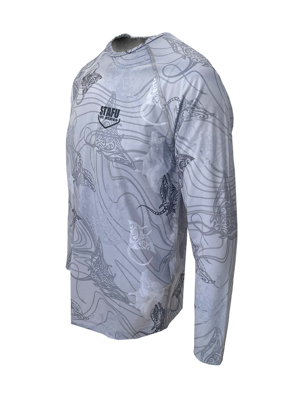 Tasman Round Neck UV Protection Performance T-shirt - Manta Grey
