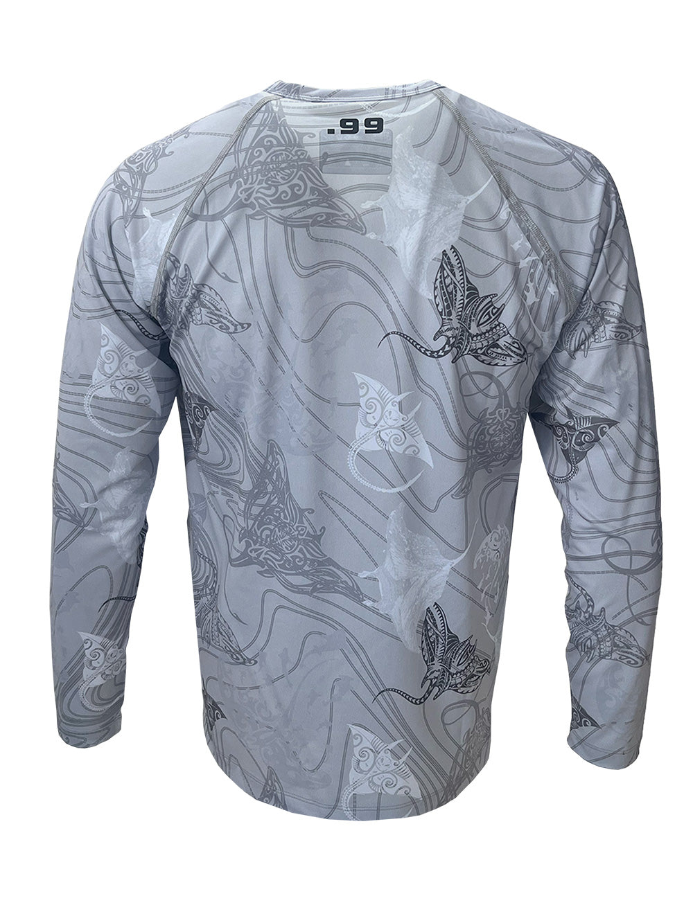 Tasman Round Neck UV Protection Performance T-shirt - Manta Grey