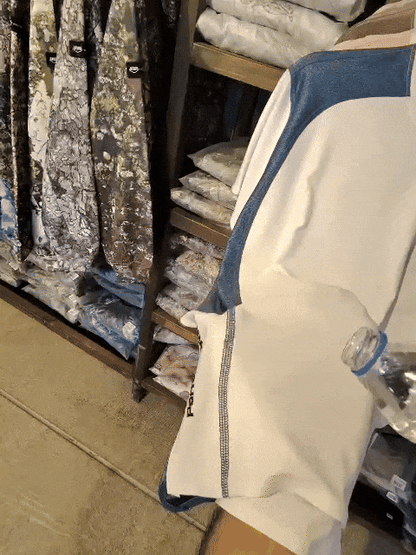 Reeftech Short Sleeve Performance T-Shirt - White - Navy Blue