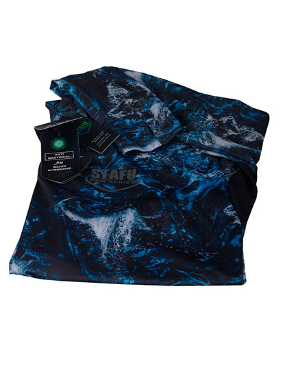 Zero Hooded Long Sleeve UV Protection Performance T-shirt - Dark Storm