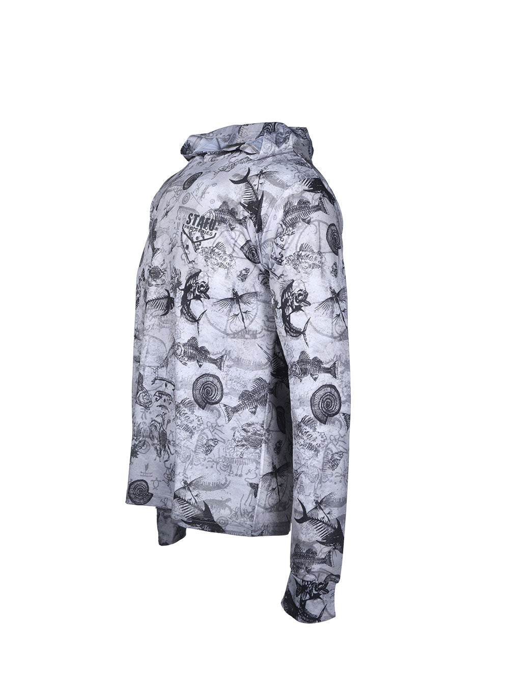 Zero Kapüşonlu Uzun Kollu UV Korumalı Performans T-shirt - Paleo Grey