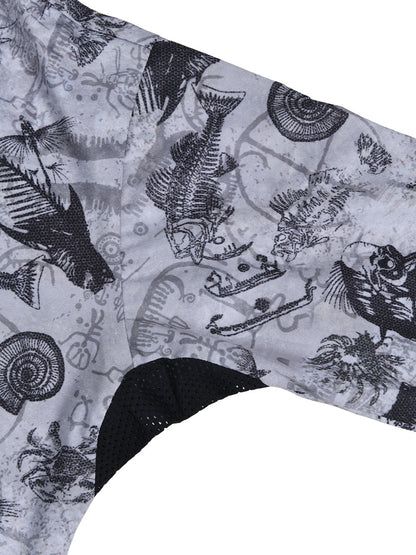 Zero Kapüşonlu Uzun Kollu UV Korumalı Performans T-shirt - Paleo Grey