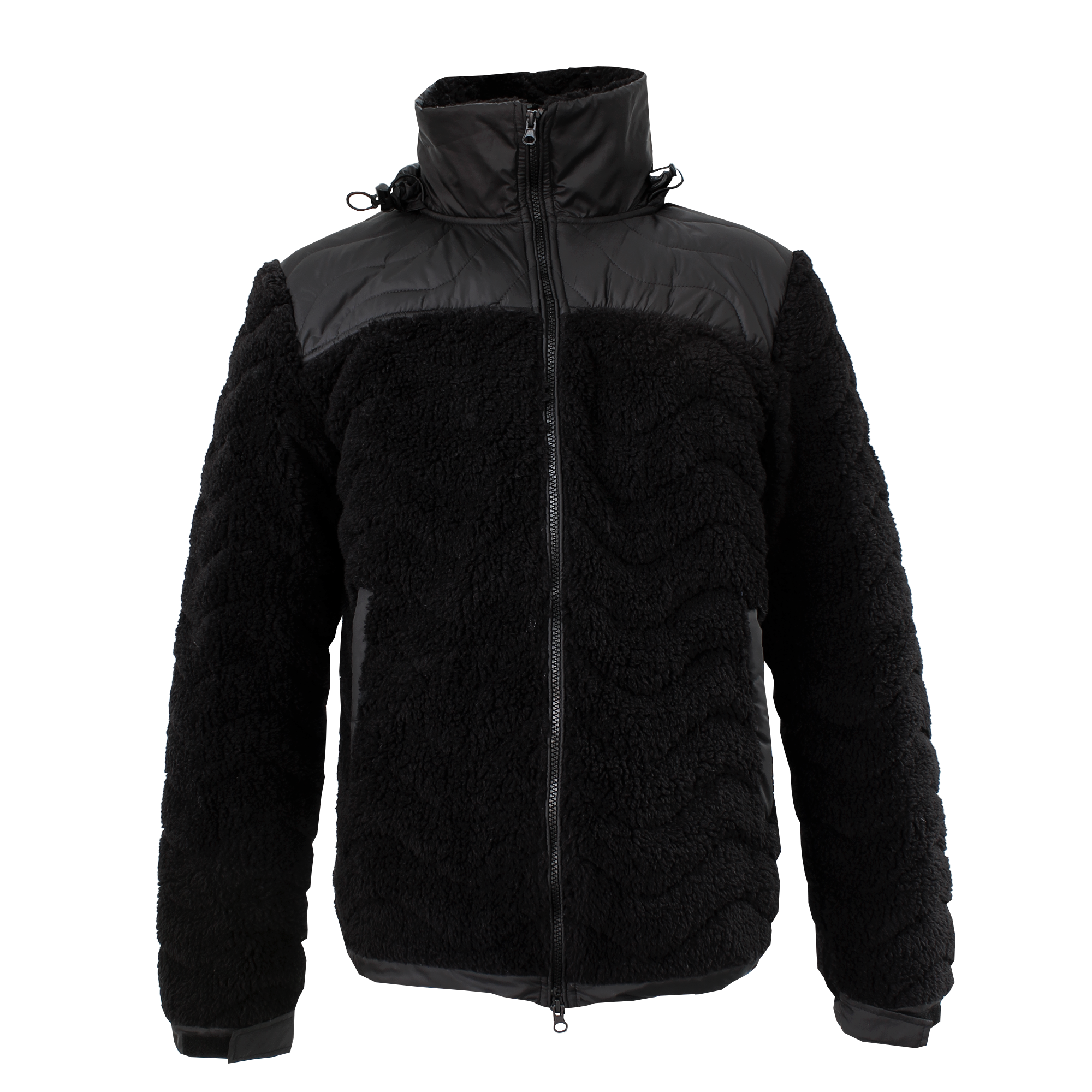 Inuk Men's Sherpa Fleece Black Jacket