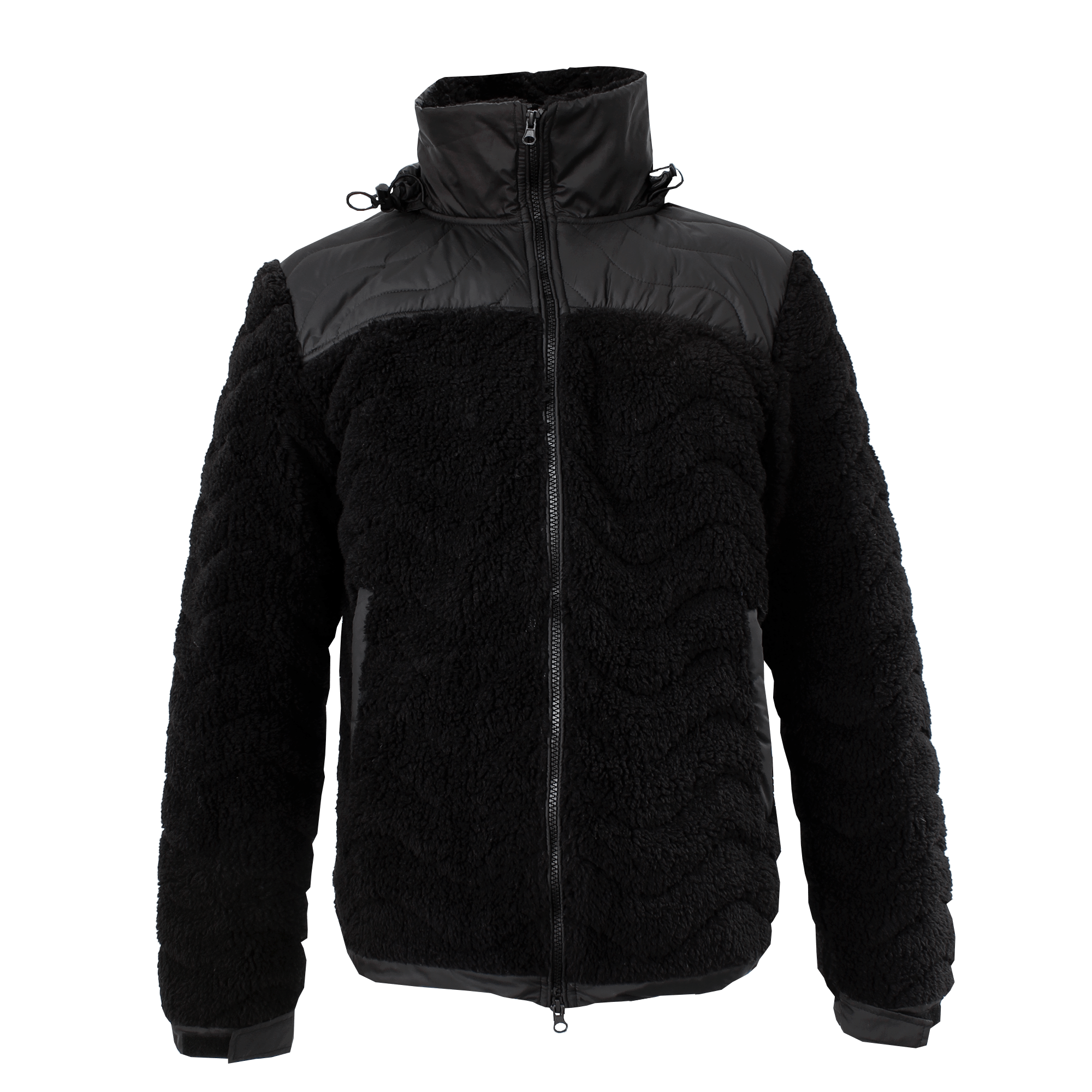 Inuk Men's Sherpa Fleece Black Jacket