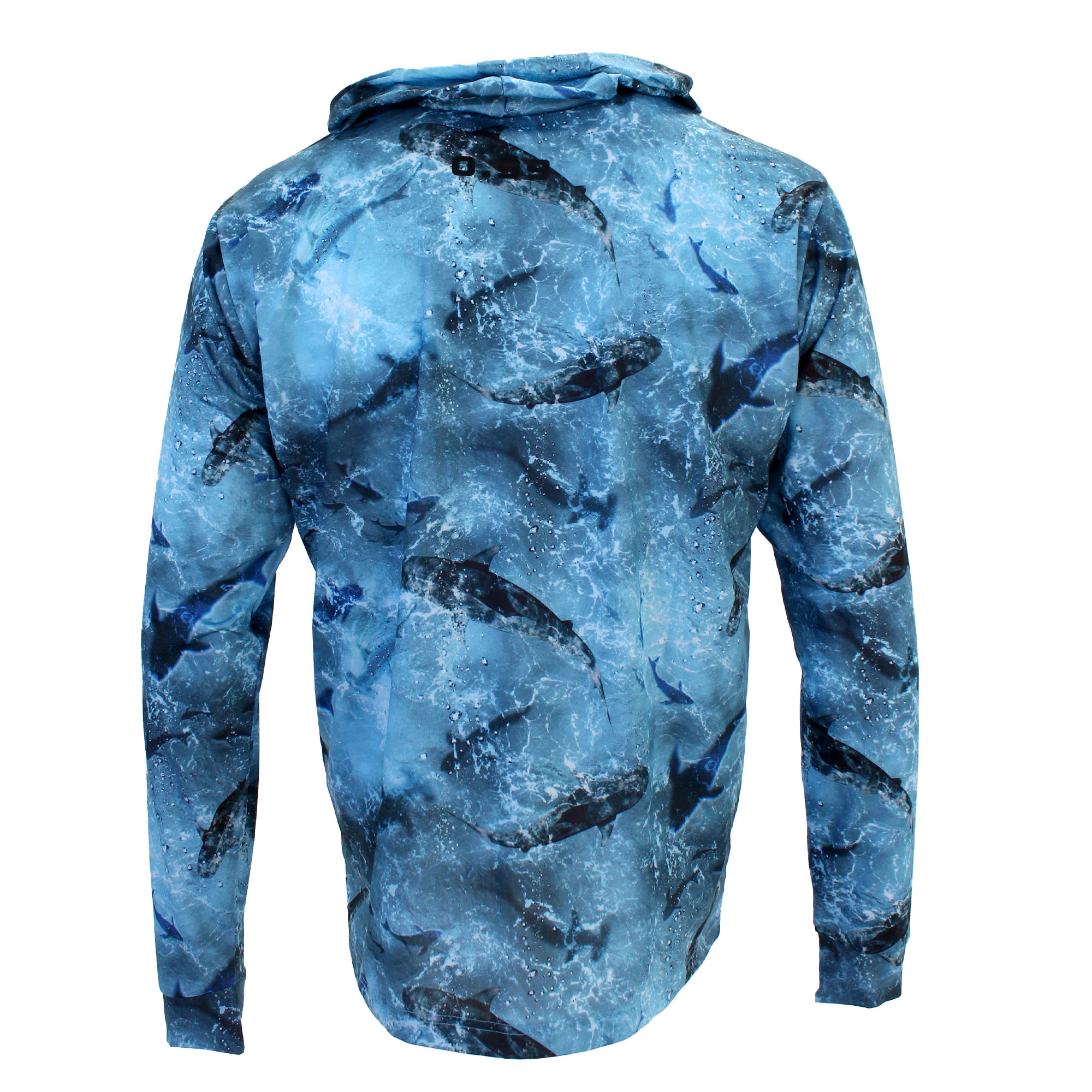 .99 Hooded Performance Long Sleeve Shirt - Shark - Blue