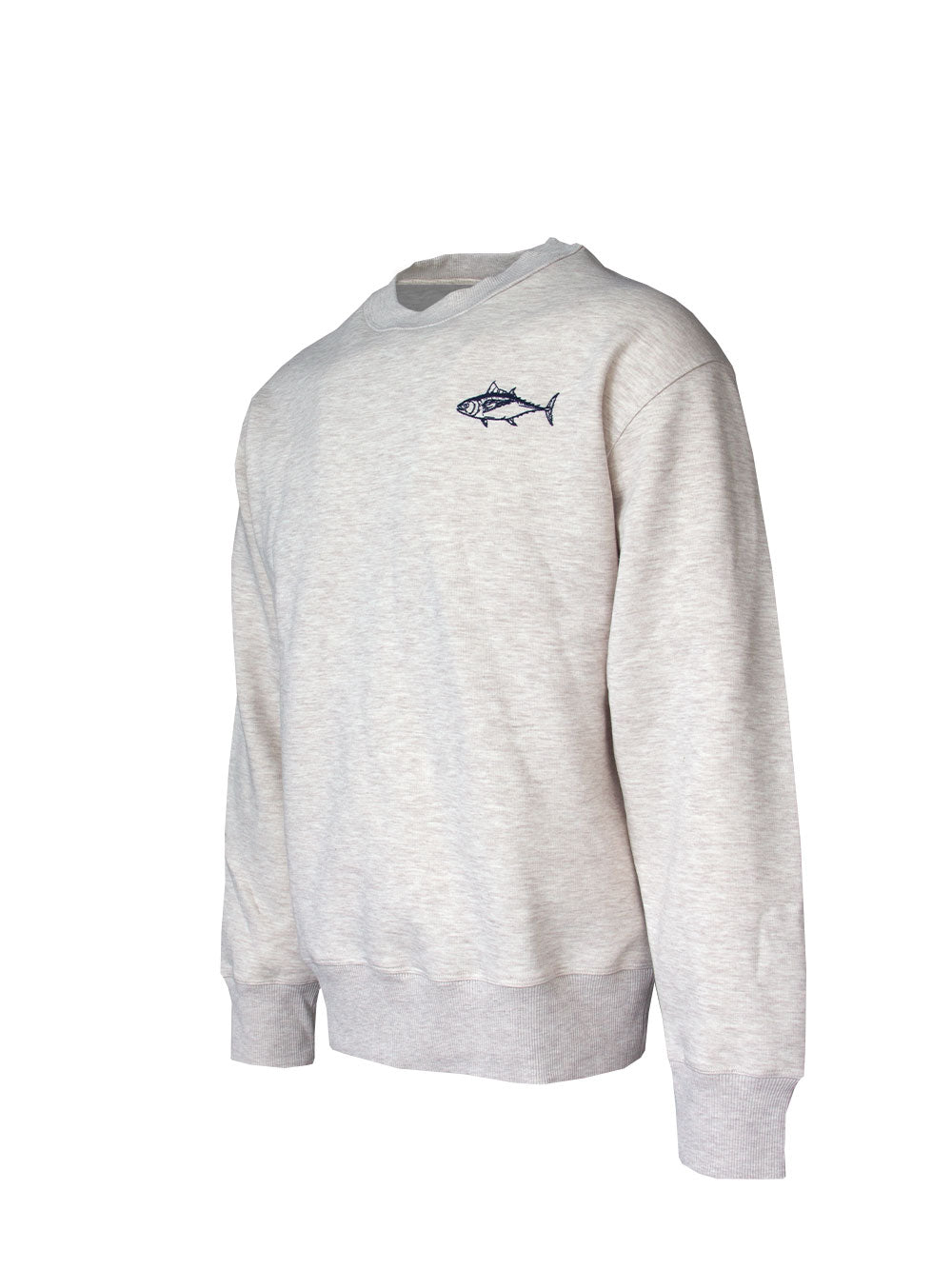 FreeCast Round Neck Sweatshirt – Orange-Snow Melange