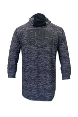 Haka Hooded Long Sleeve Fishing Shirt - Signature - Black