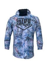 Haka Hooded Long Sleeve Fishing Shirt - Hammerhead - Blue