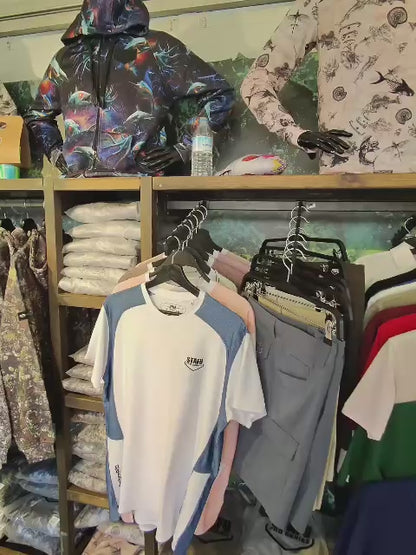 Reeftech Short Sleeve Performance T-Shirt - White - Navy Blue