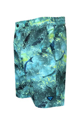 Latitude Swim Short - Shark - Lime