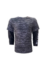 Ahoy Jr. Long And Short Sleeve Together Fishing Shirt - Signature - Black Edition