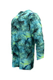 Apex v2 Long Sleeve Fishing Shirt - Shark - Lime