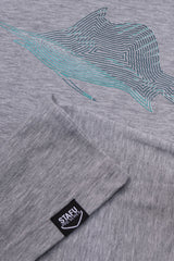 Izo Basic Short Sleeve Crew Neck T-Shirt - Grey Marl - Stafu Pro Series
