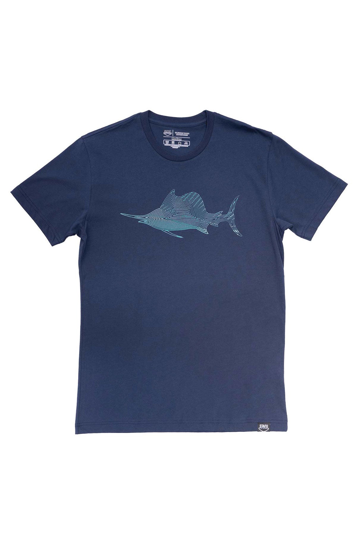 Izo Basic Short Sleeve Crew Neck T-Shirt - Navy - Stafu Pro Series