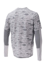 Ahoy Long And Short Sleeve Together Fishing Shirt - Signature - White - Stafu Pro Series