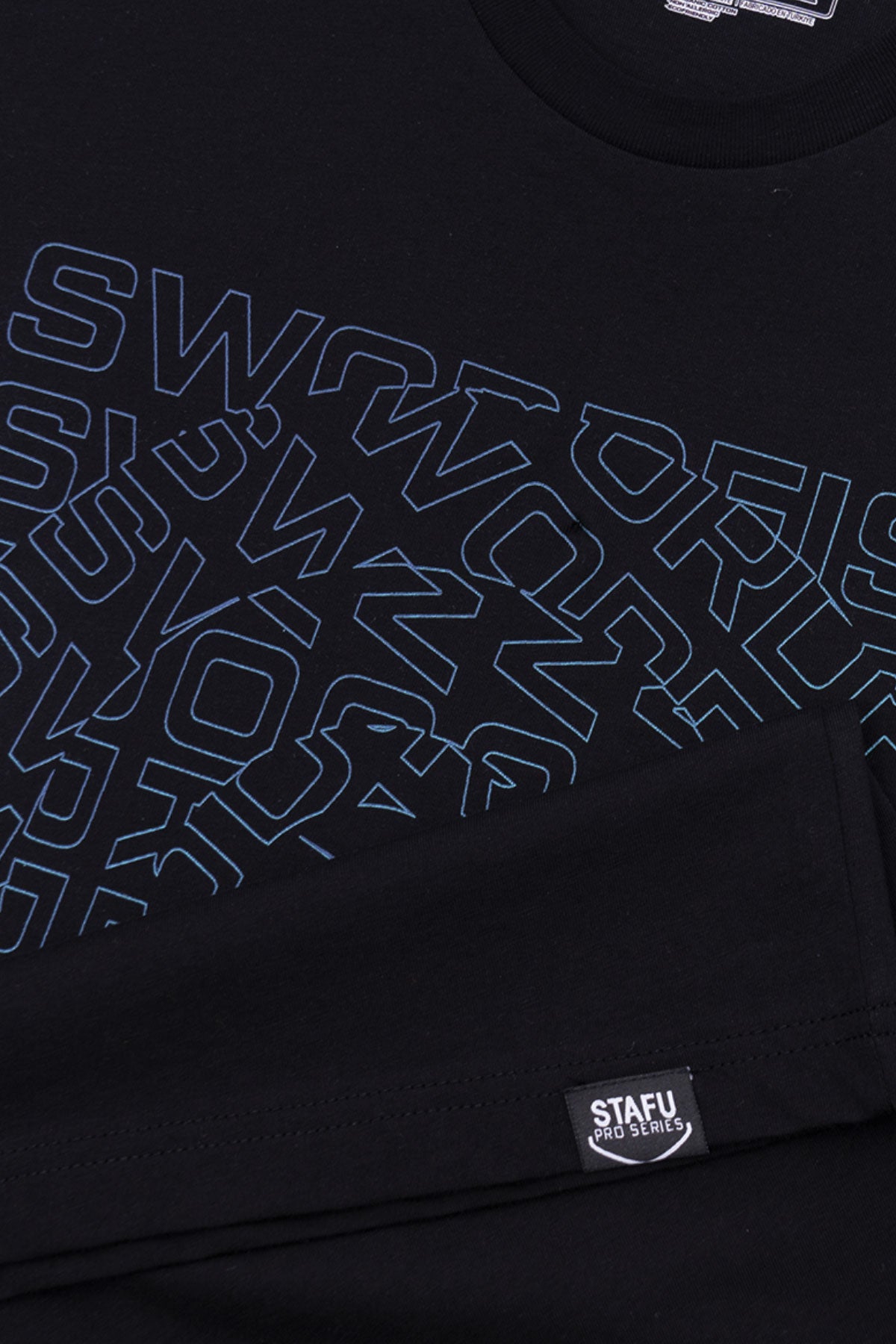 Maze Basic Short Sleeve Crew Neck T-Shirt - Black - Stafu Pro Series