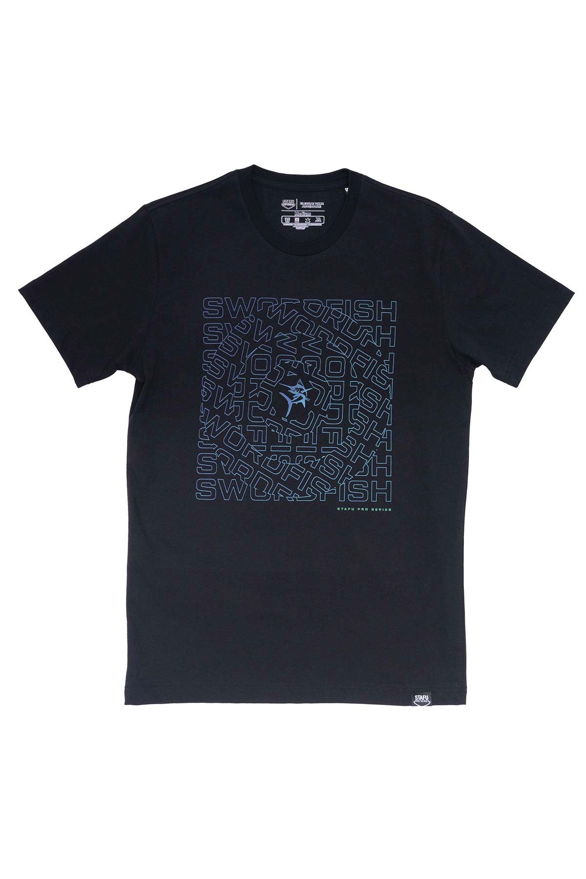 Maze Basic Short Sleeve Crew Neck T-Shirt - Black - Stafu Pro Series