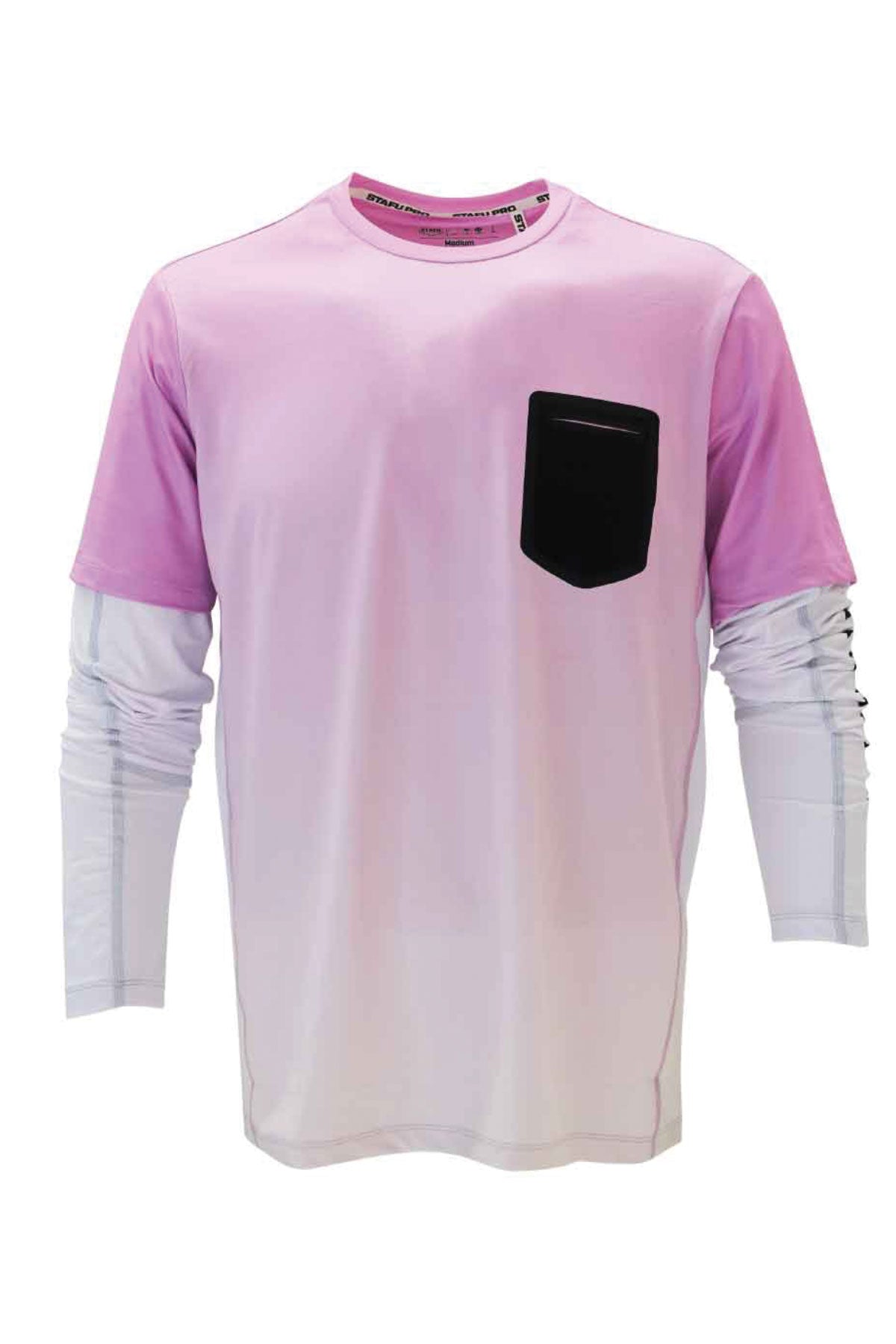 Ahoy  Long And Short Sleeve Together Fishing Shirt -Pink - Stafu Pro Series