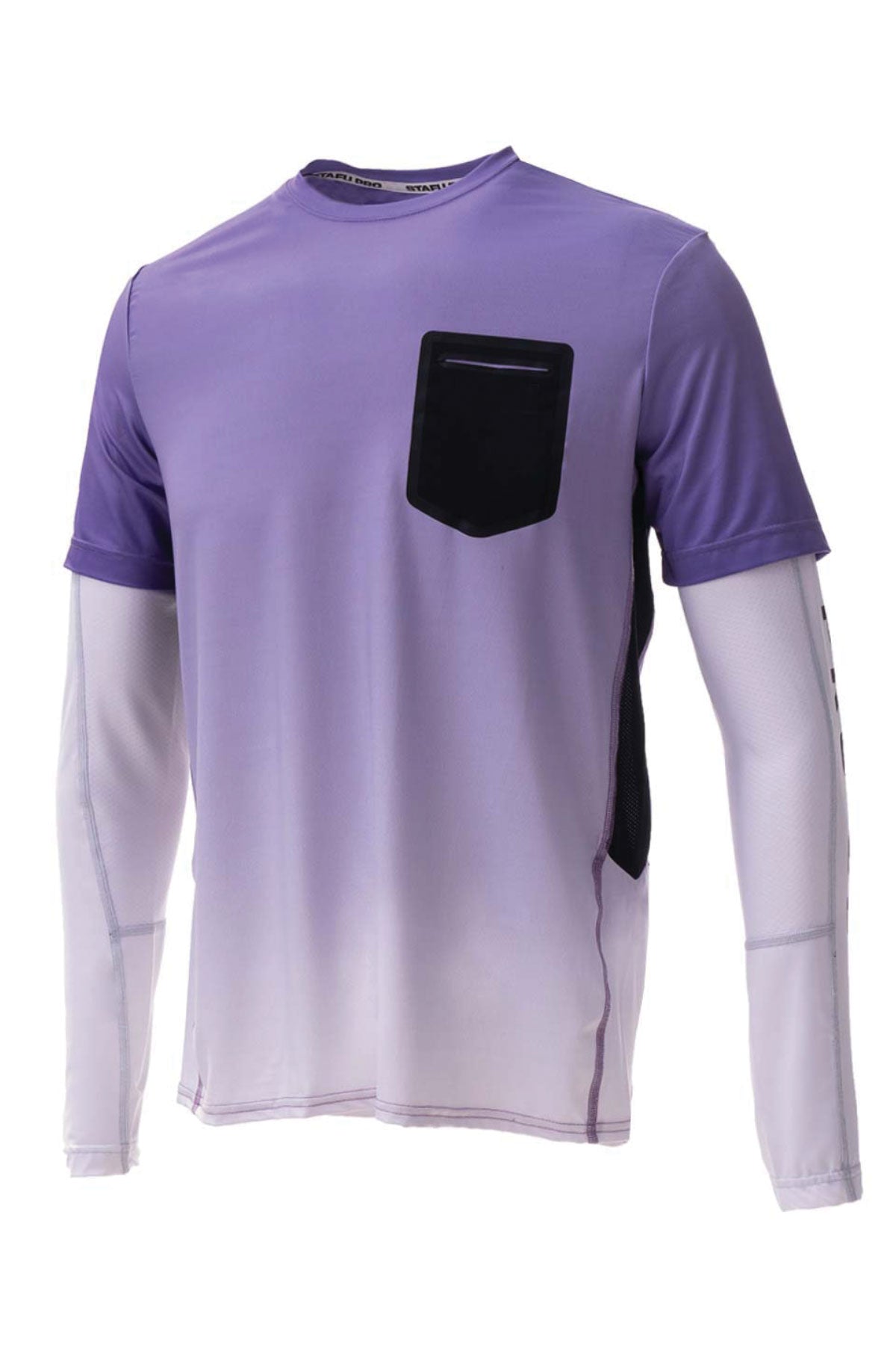 Ahoy Long and Short Sleeve Together Fishing Shirt -Purple - Stafu Pro Series