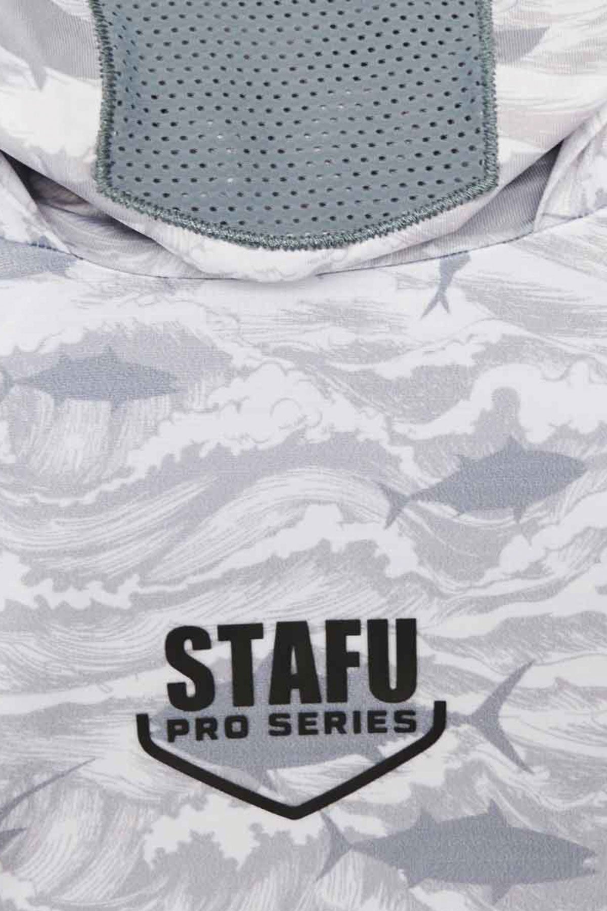 Argonaut Hooded Fishing Shirt - Signature - White - Stafu Pro Series