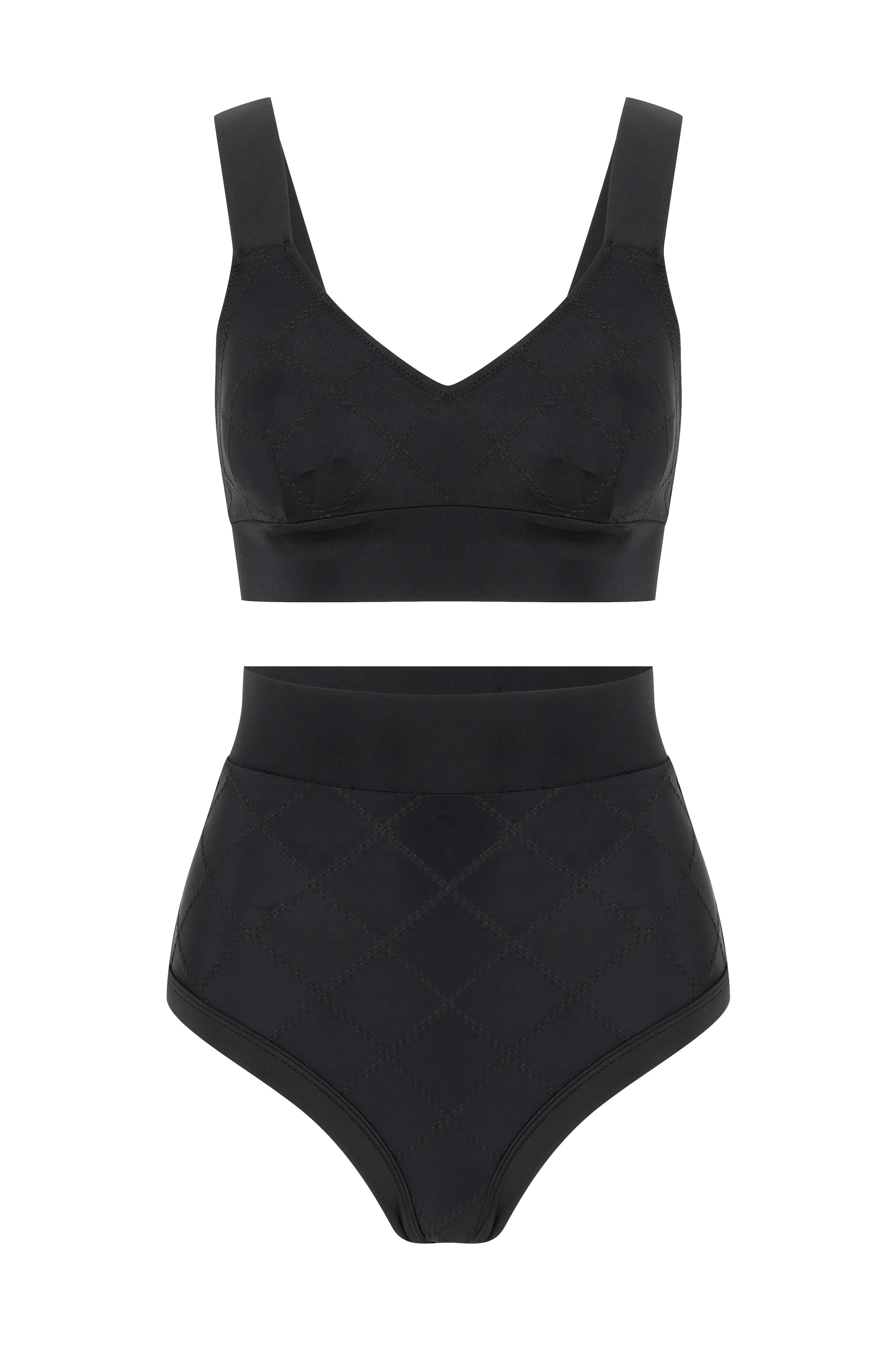 Marla Women's High Waist Black Bikini