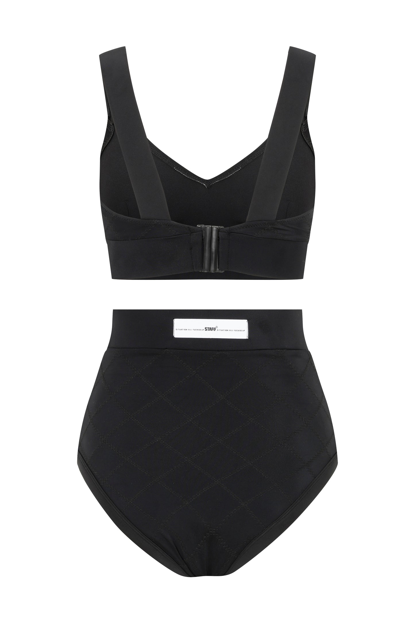Marla Women's High Waist Black Bikini
