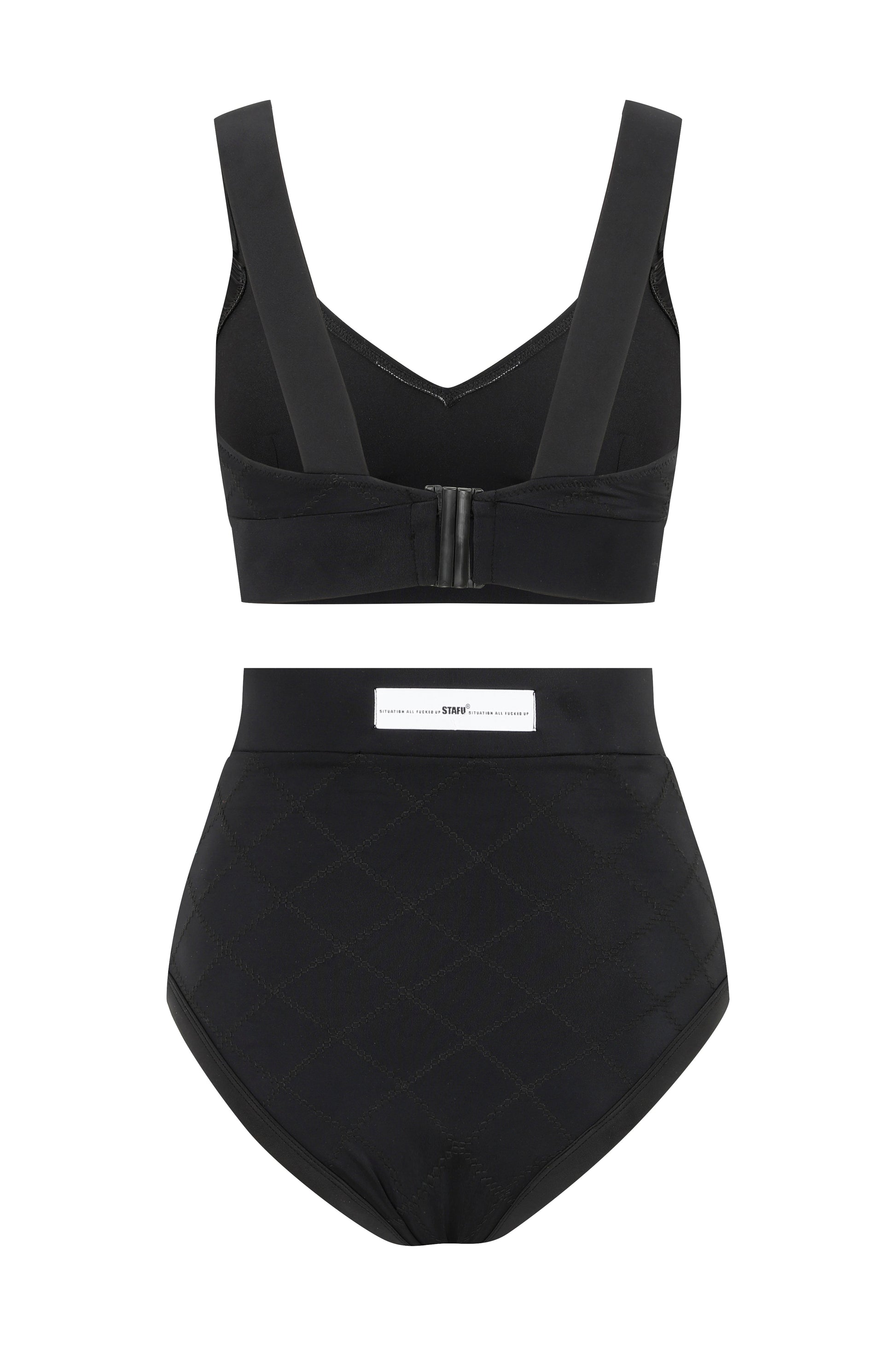 Marla Women's High Waist Black Bikini