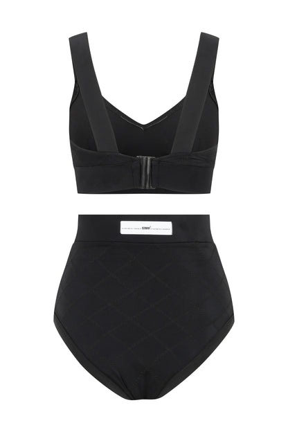 Marla Women's High Waist Black Bikini