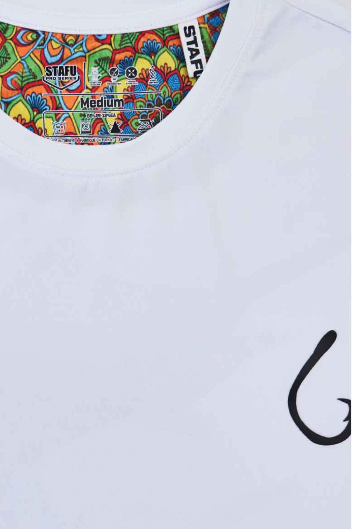 Apex Long Sleeve Fishing Shirt - Retro Swordfish-White - Stafu Pro Series